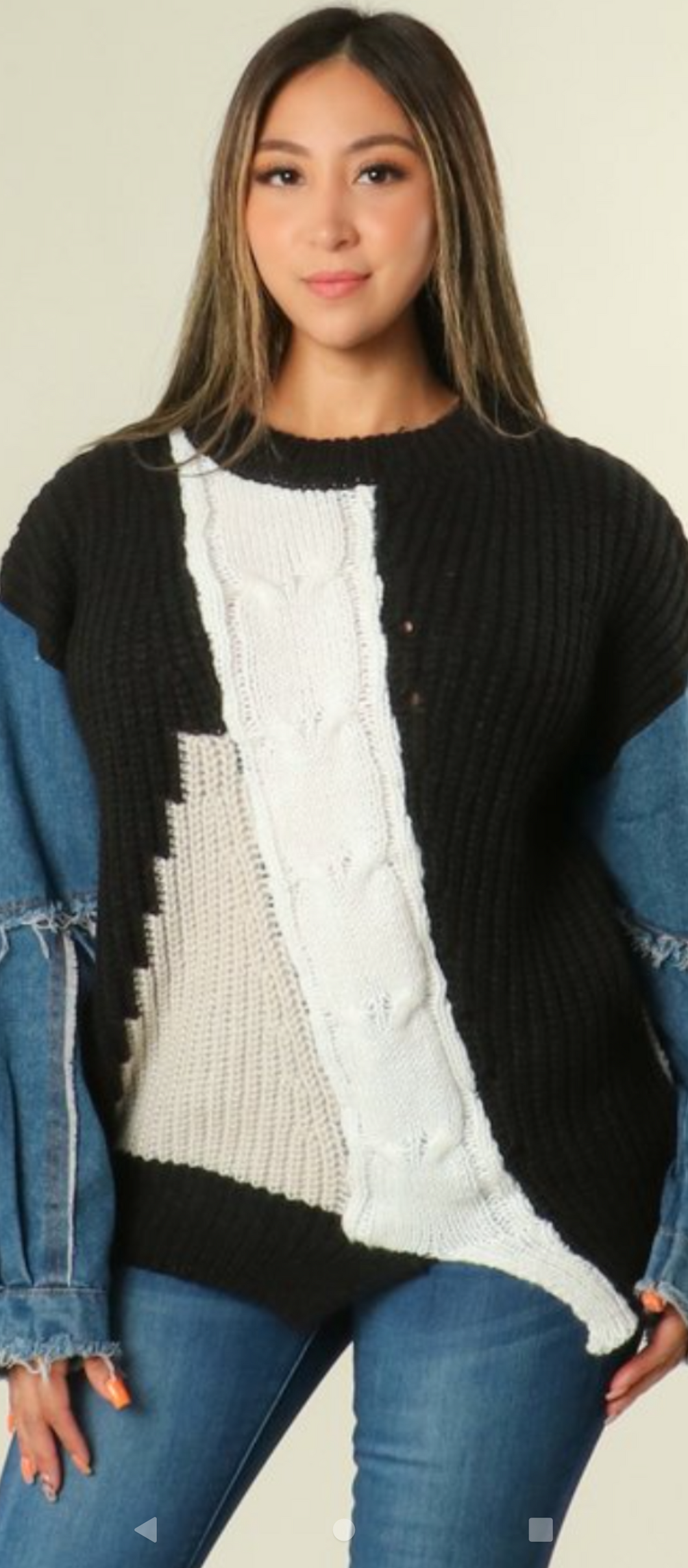 Patch Work Sweater