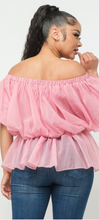 Load image into Gallery viewer, Tulle Off Shoulder Top
